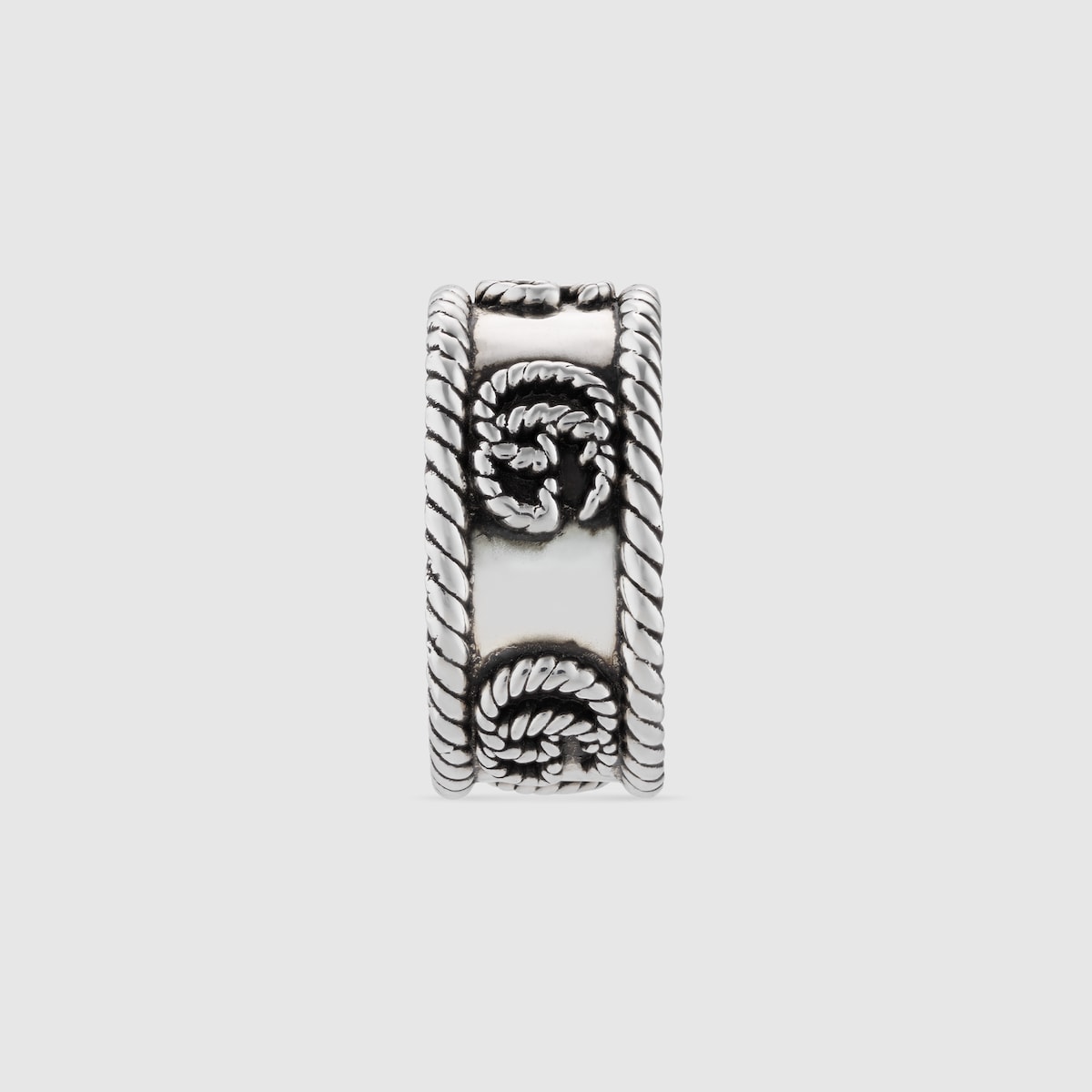 [GUCCI]*Silver ring with Double G*ダブルGリング 627760_J8400_0701_002_100_0000