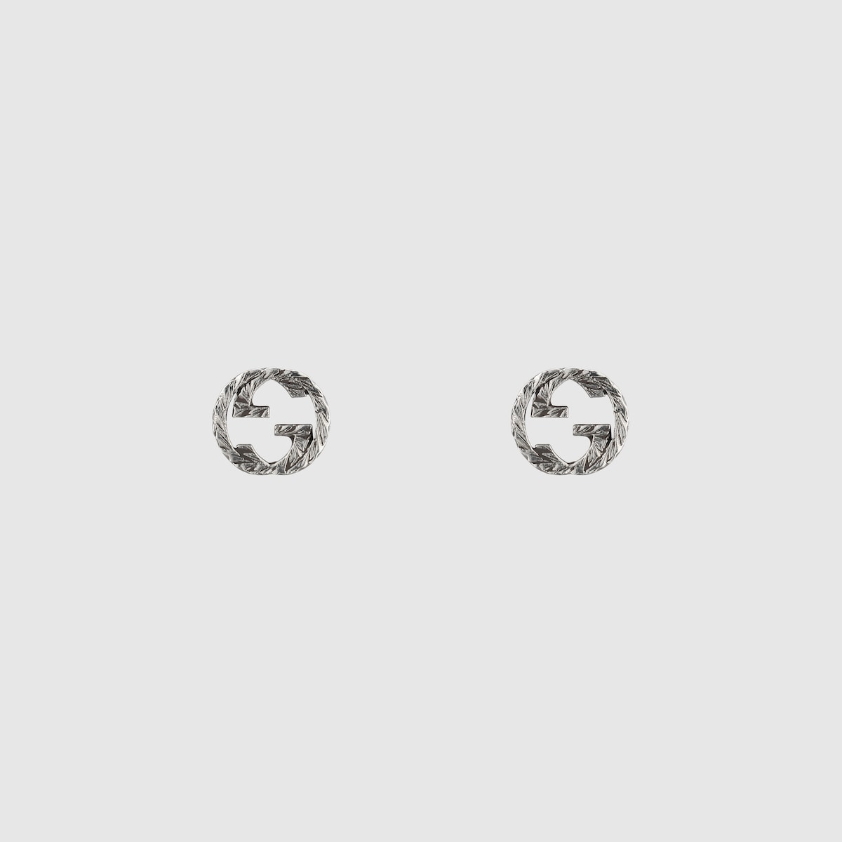 Gucci Interlocking stud earrings in 925 sterling silver