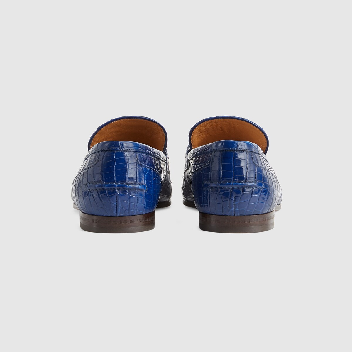 Men s Gucci Jordaan loafer in bright blue crocodile GUCCI US