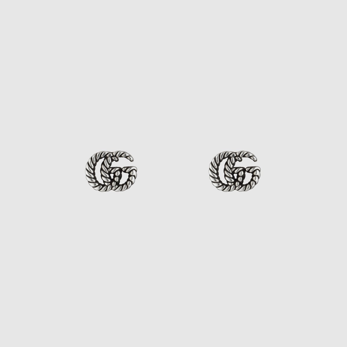 GG Marmont stud earrings in 925 sterling silver | GUCCI® US