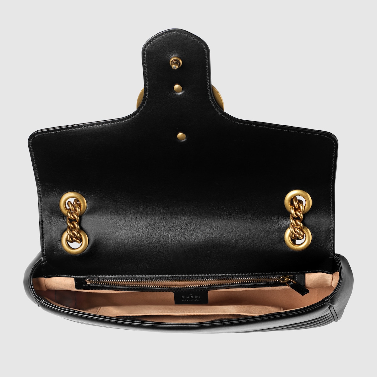 Sac a epaule taille moyenne a motif GG Marmont en cuir noir GUCCI FR
