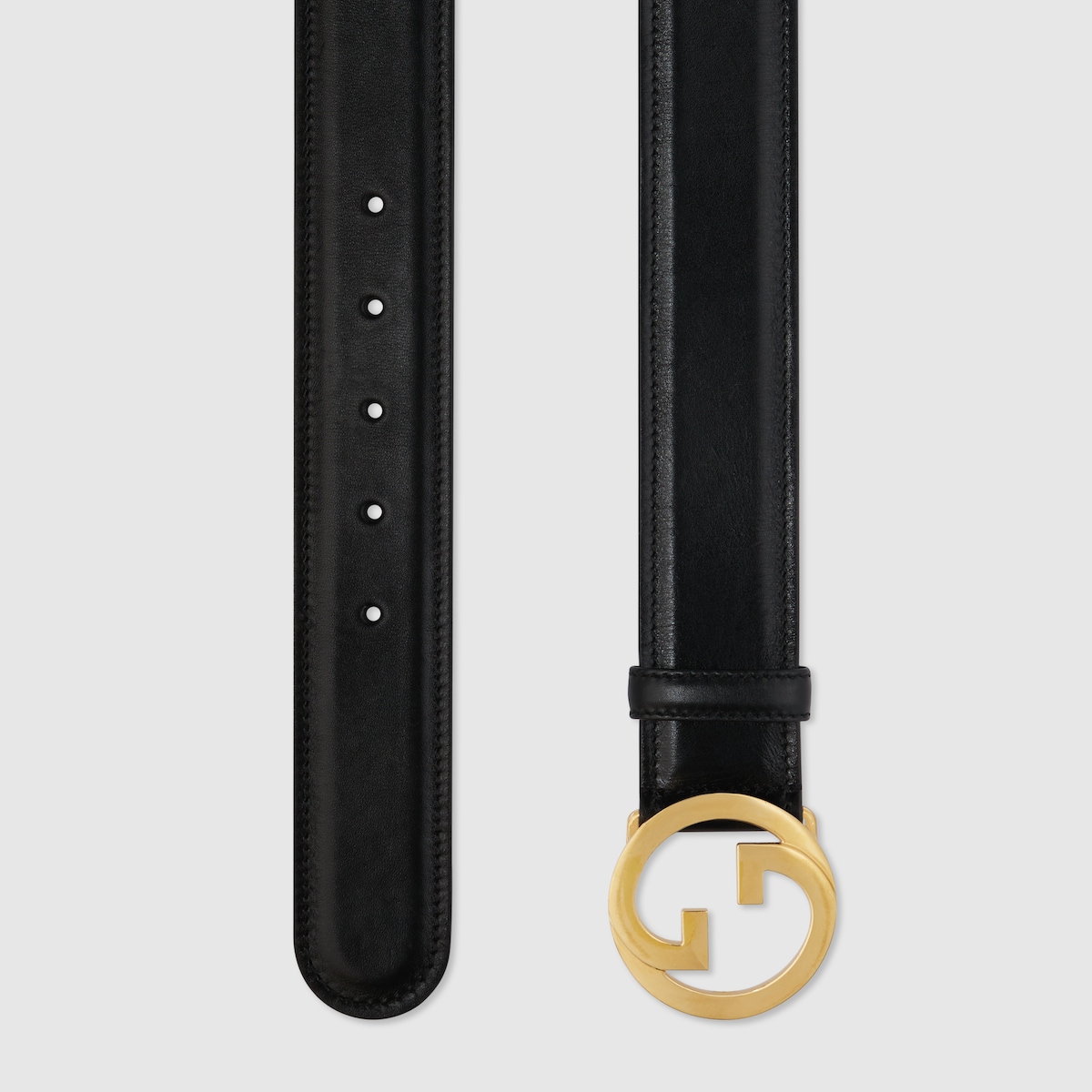 GUCCI Gg Marmont Leather Belt With Shiny Buckle 1 Width