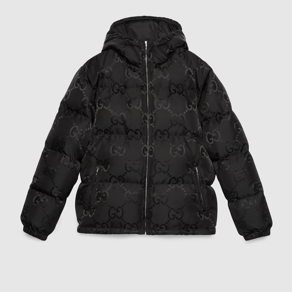 Jumbo GG canvas jacket in black | GUCCI® US