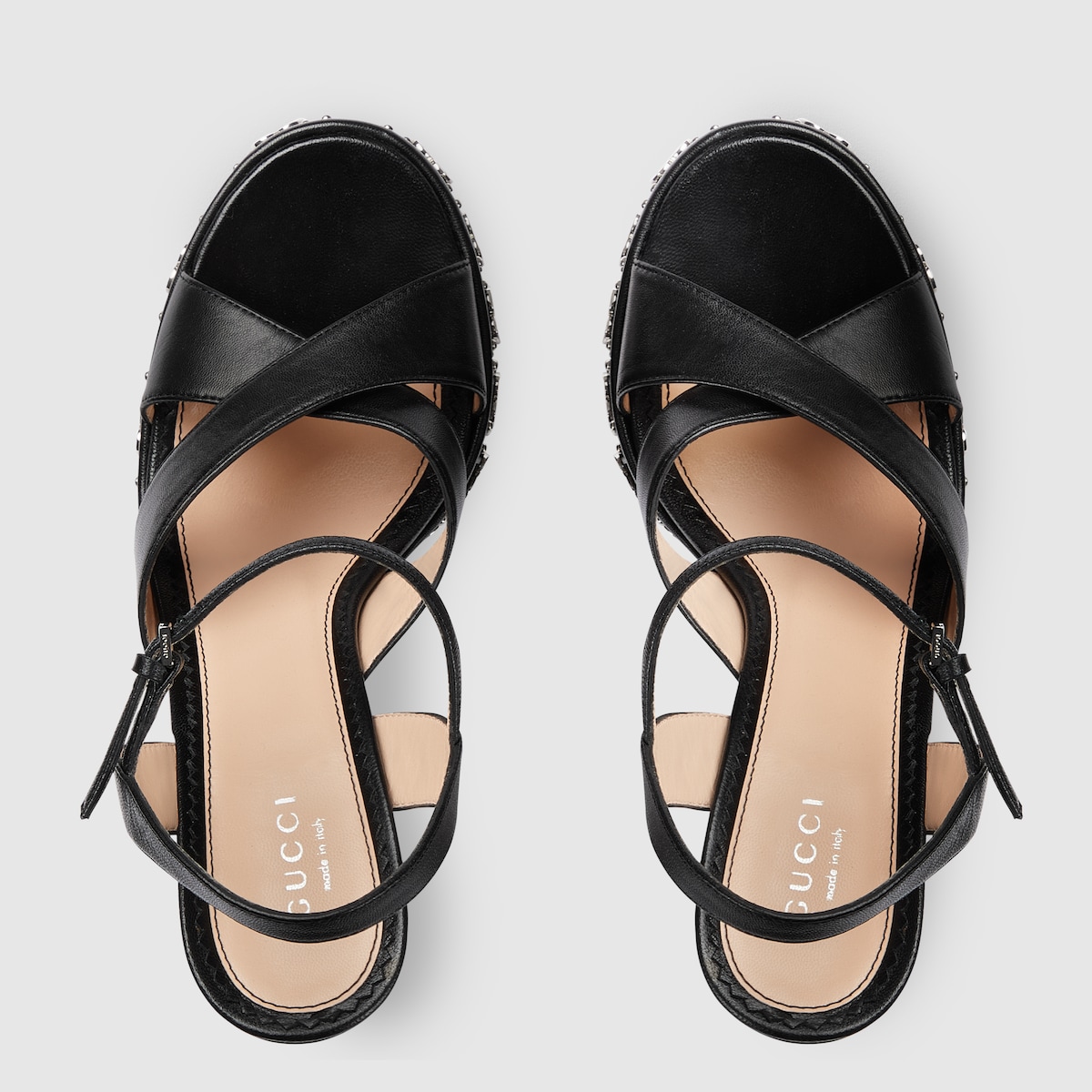 GUCCI グッチ Platform Heel 37/23.5cm GG 19A Women's slip-on sandal in pink rubber | GUCCI® SG