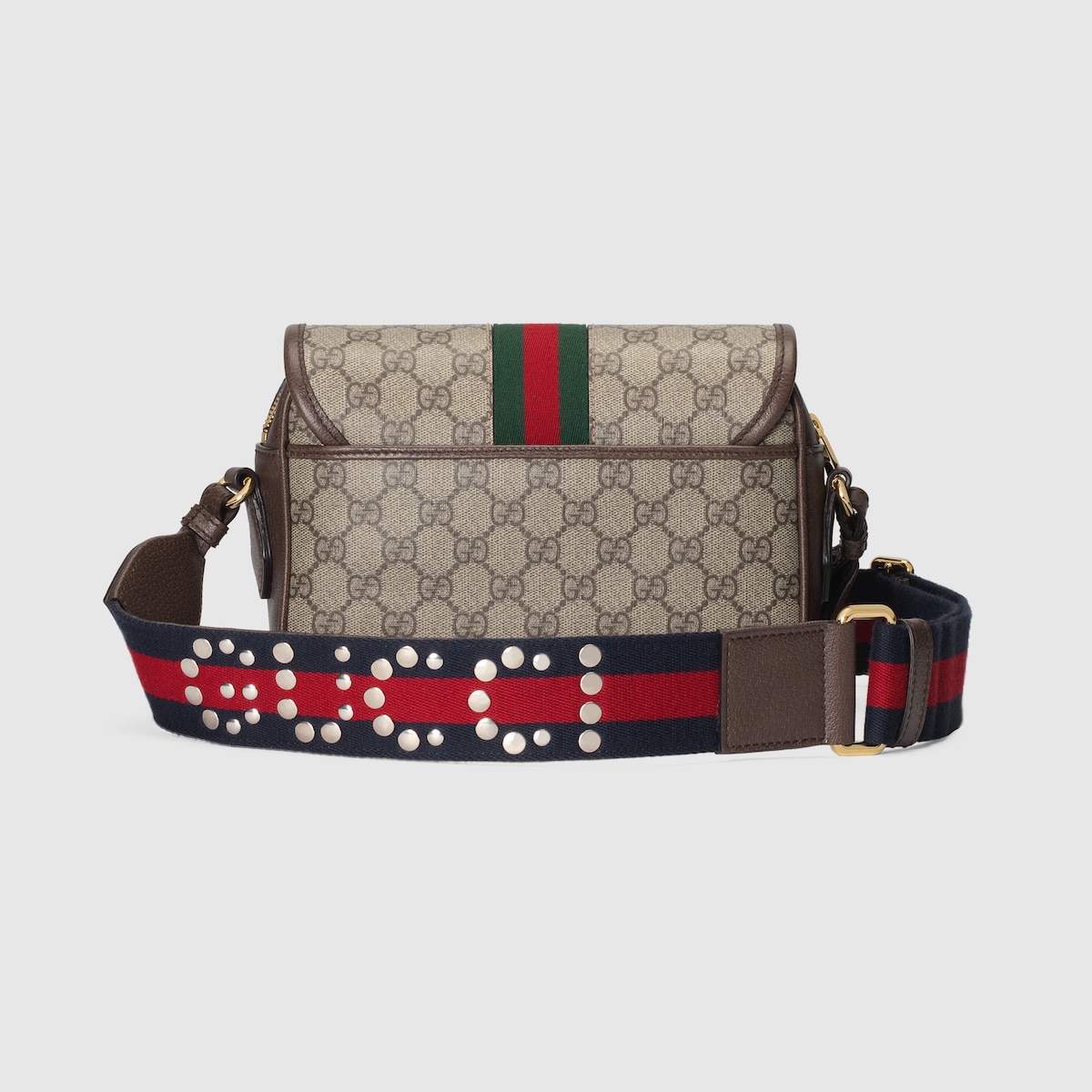 Borsa a spalla Ophidia misura piccola in tessuto GG Supreme beige ed ebano GUCCI Italia