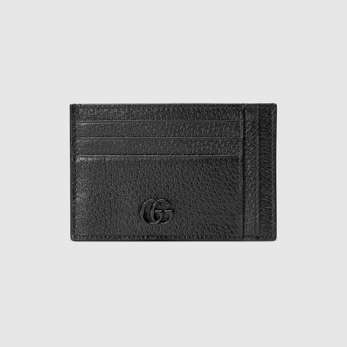 【GUCCI】GG Marmont Card Case Wallet GG Marmont card case in black leather | GUCCI® US