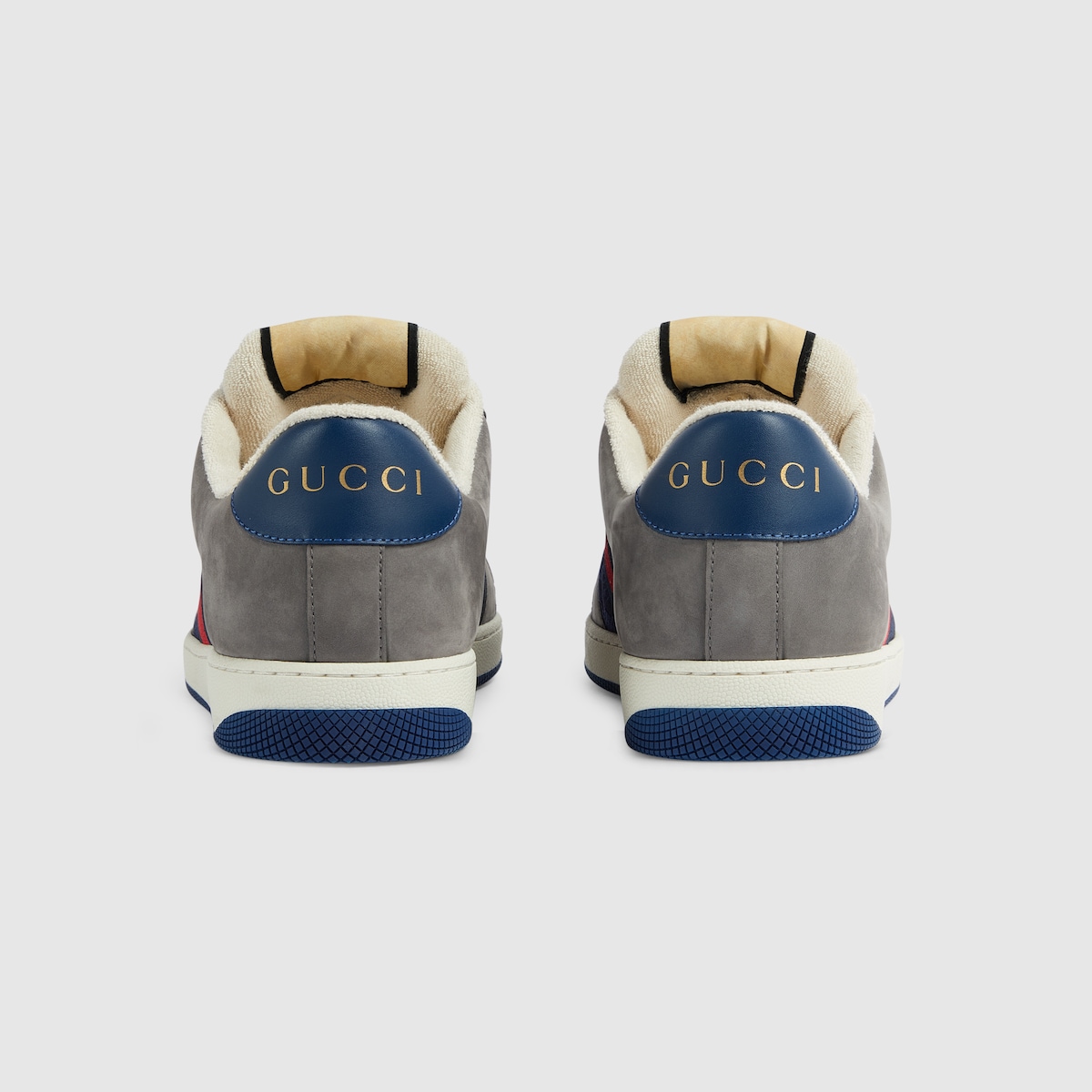 【GUCCI】SNEAKER LEAHTER NEW SOFT◆795430AAEFI Men's G75 sneaker in white leather | GUCCI® US