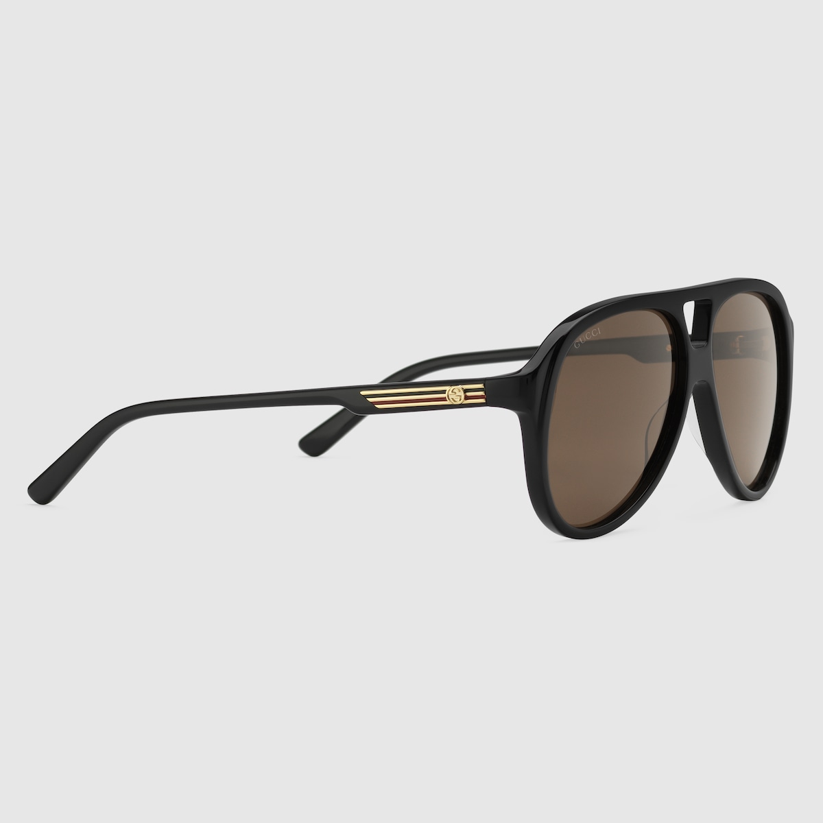 Mens black gucci aviator sunglasses best sale
