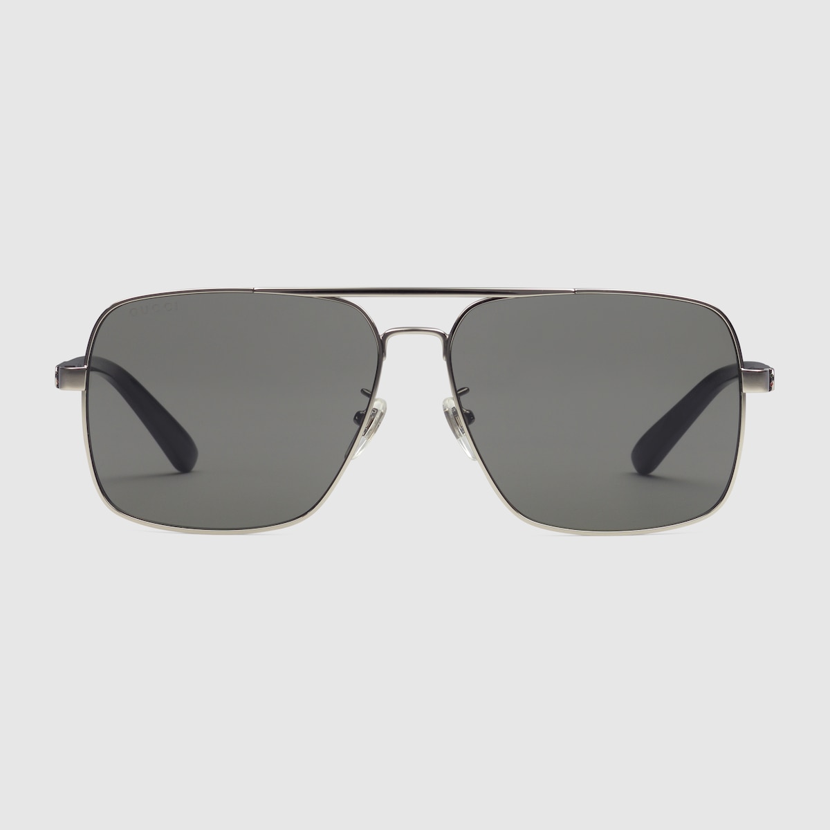 Navigator frame sunglasses in light ruthenium metal - thumbnail 3