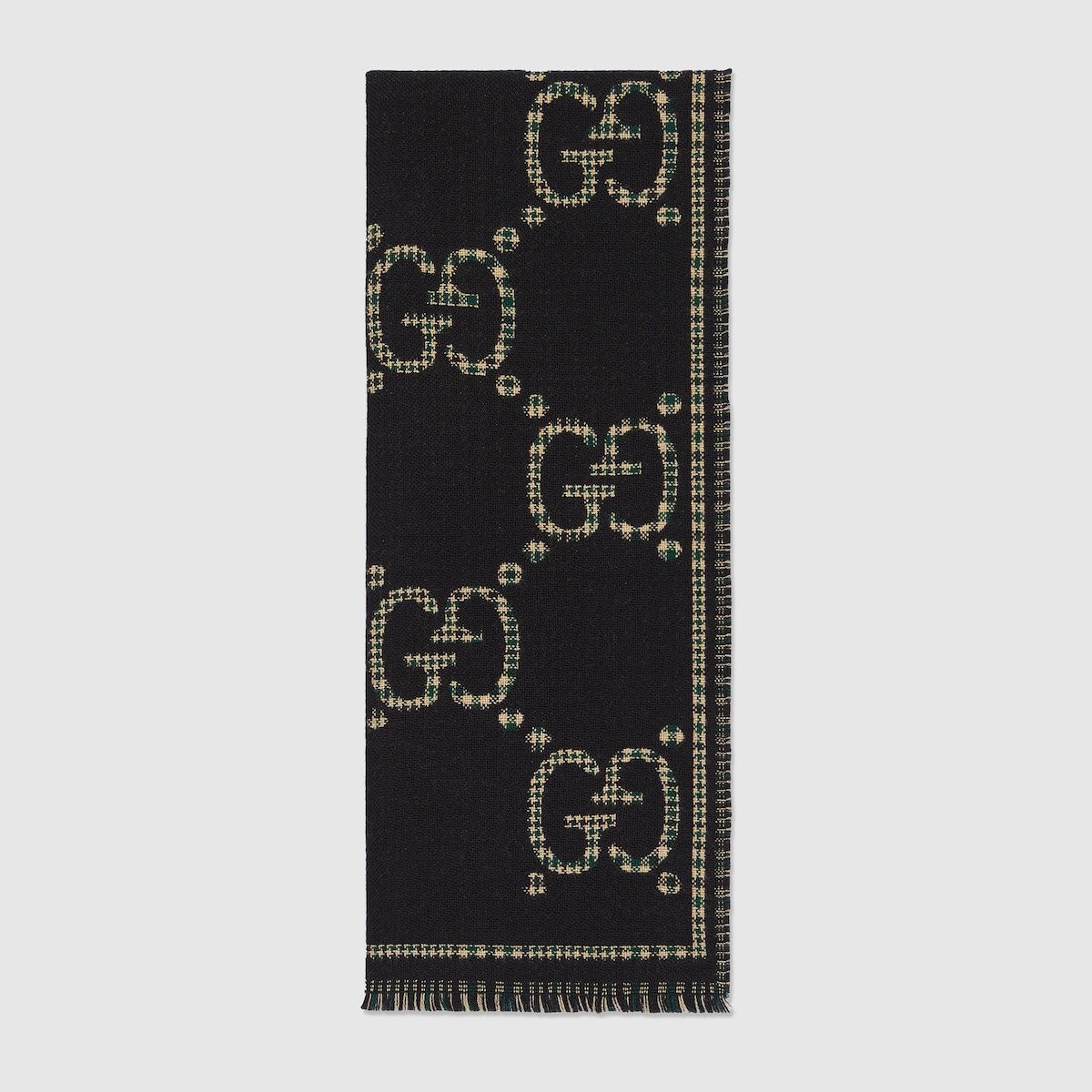 【関税&送料込】Gucci Sciarpa In Lana Gg Sciarpa in lana GG jacquard in avorio e beige | GUCCI® IT