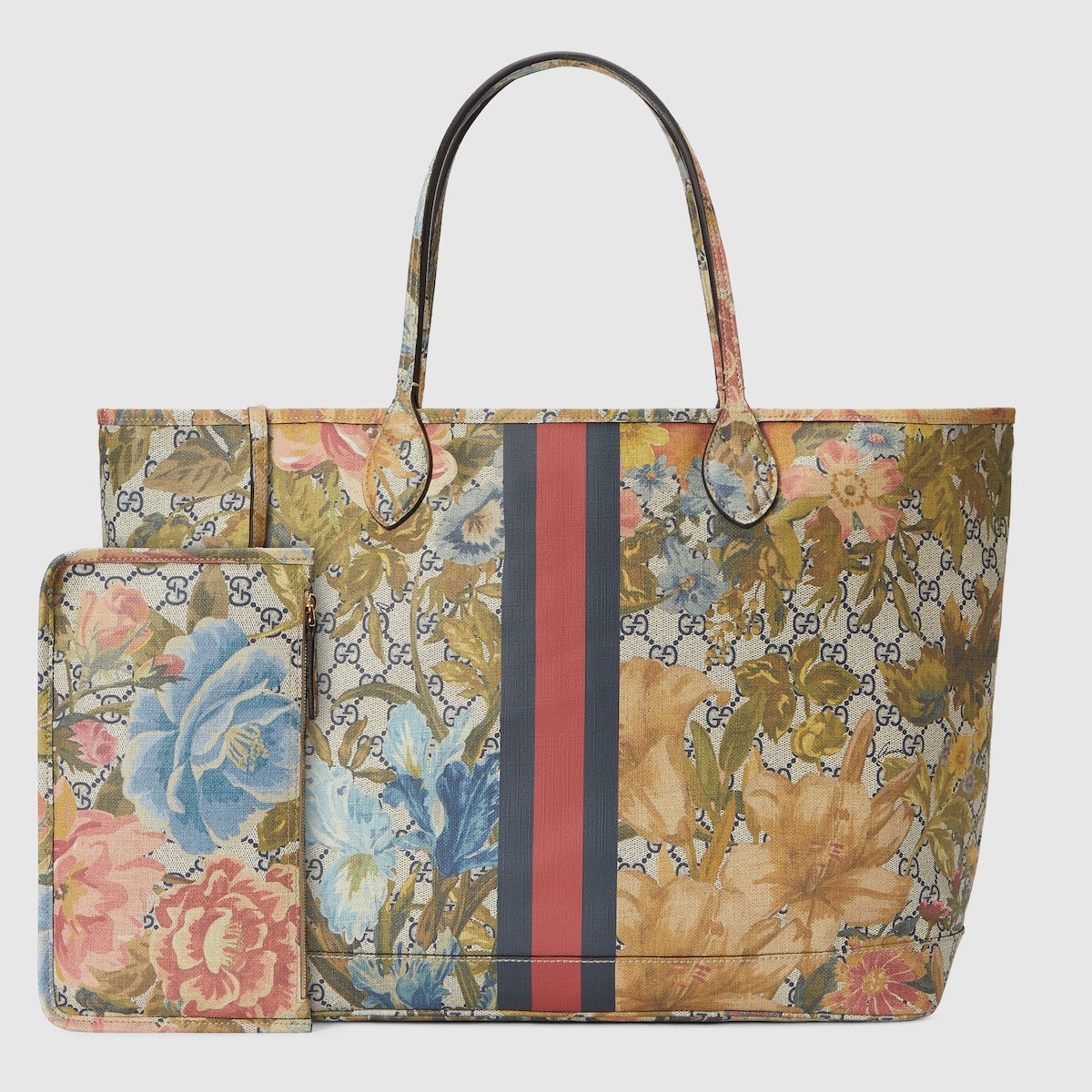 Online Exclusive Ophidia Flora large tote bag in multicolour GG Supreme Flora GUCCI UK
