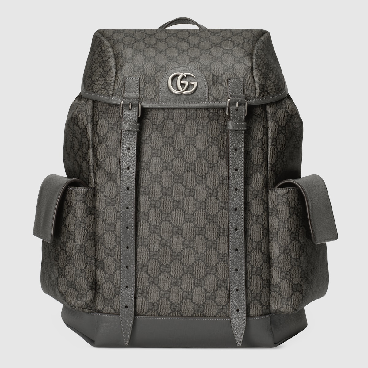 Ophidia medium backpack in grey and black Supreme GUCCI US