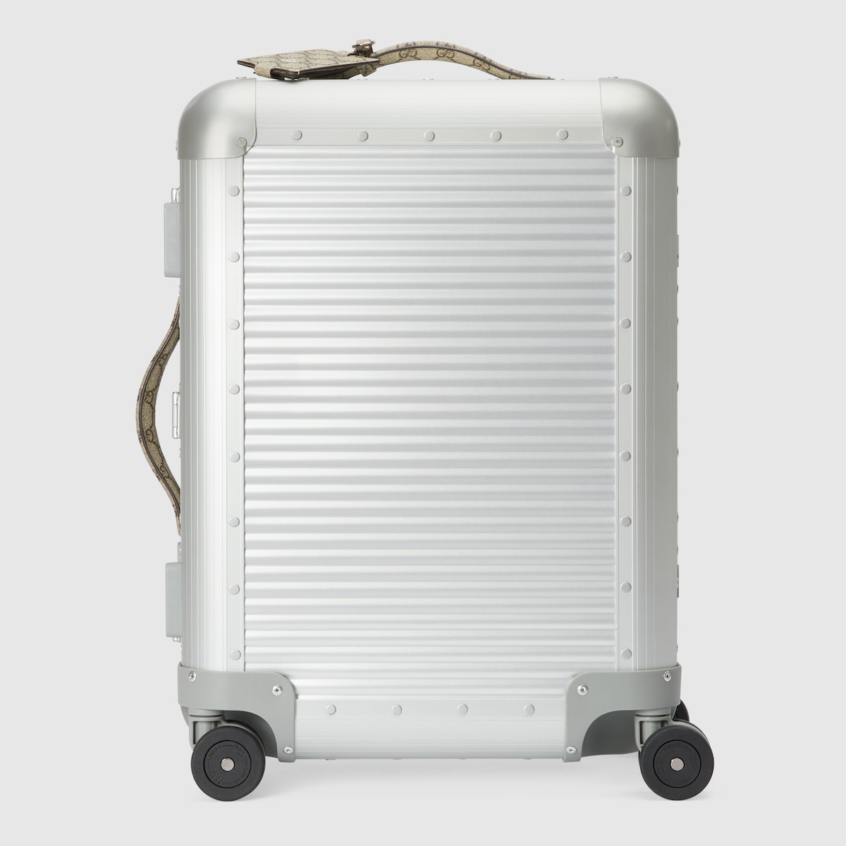 【国内発送★GUCCI】〔GUCCI PORTER〕キャビン トロリーバッグ Gucci Porter cabin plus trolley in silver aluminum | GUCCI® US