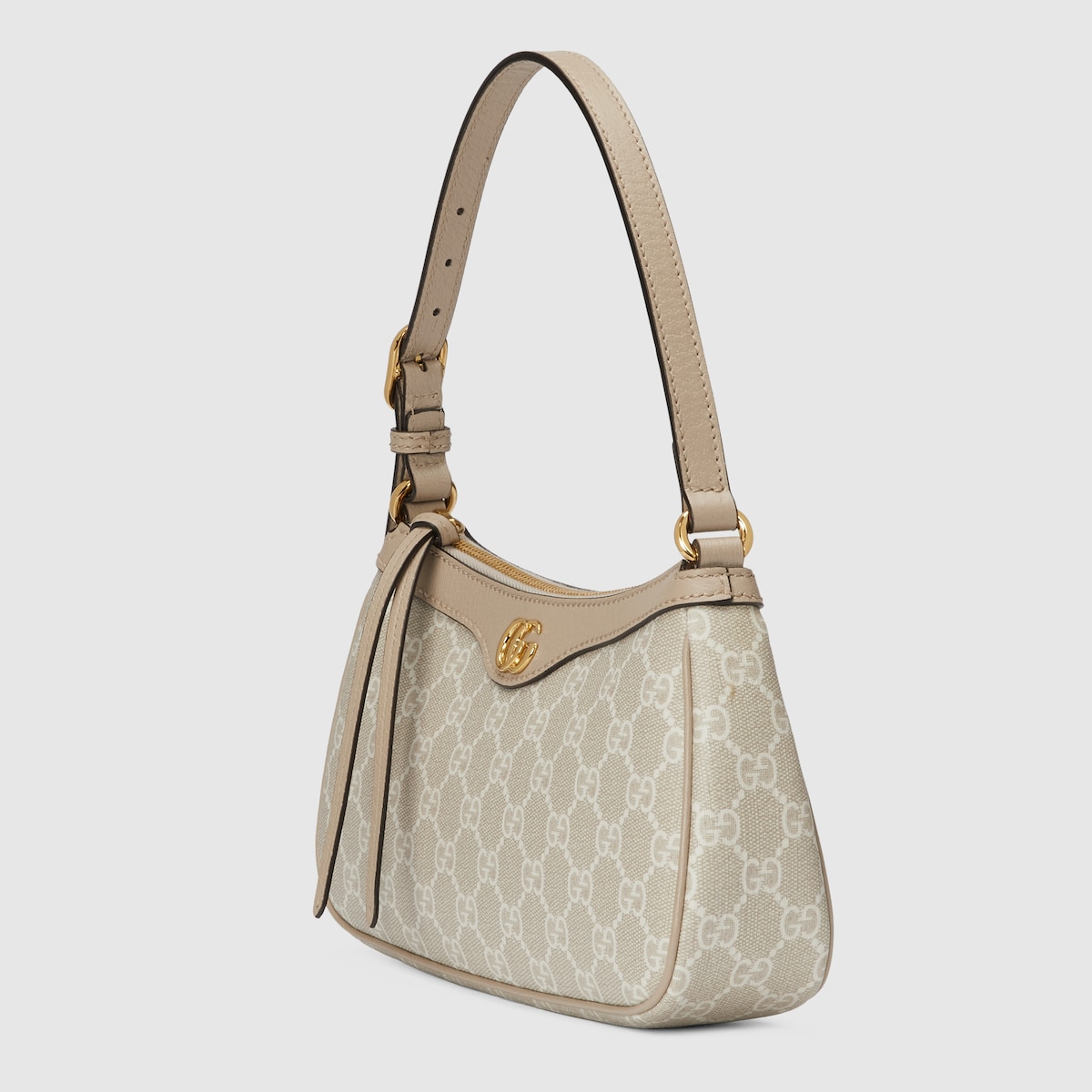 Ophidia Small Shoulder Bag In Beige And White GG Supreme GUCCI US
