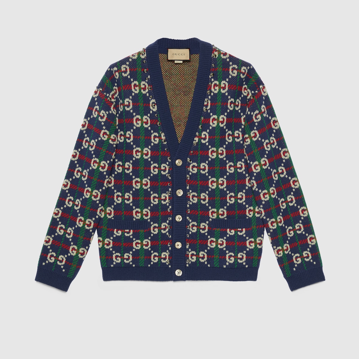 GUCCI ウール チェックシャツ