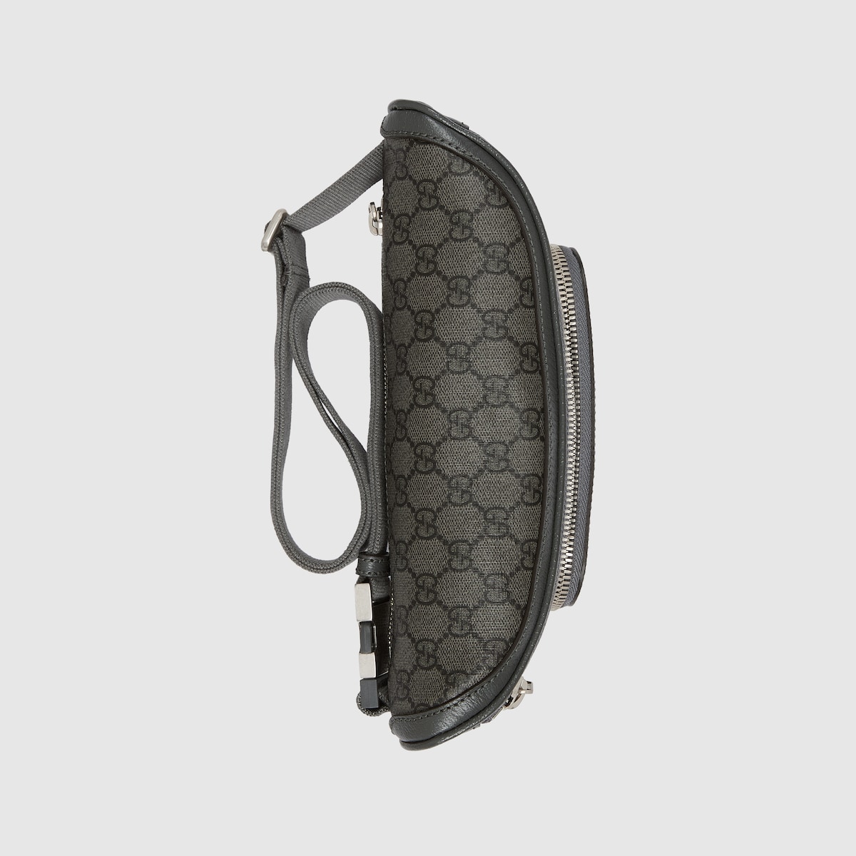 Ophidia small belt bag in grey and black Supreme | GUCCI® US
