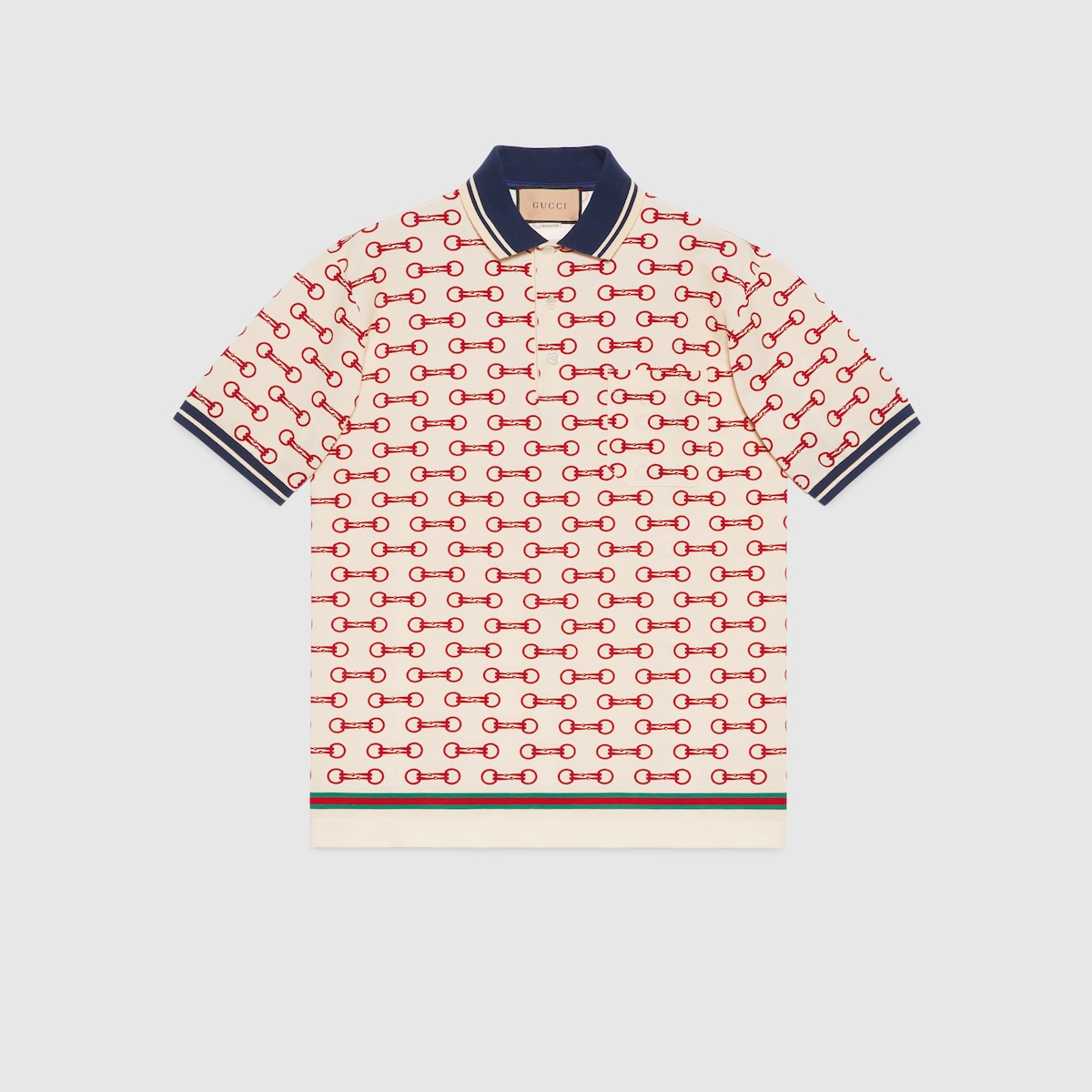 Gucci print polo on sale