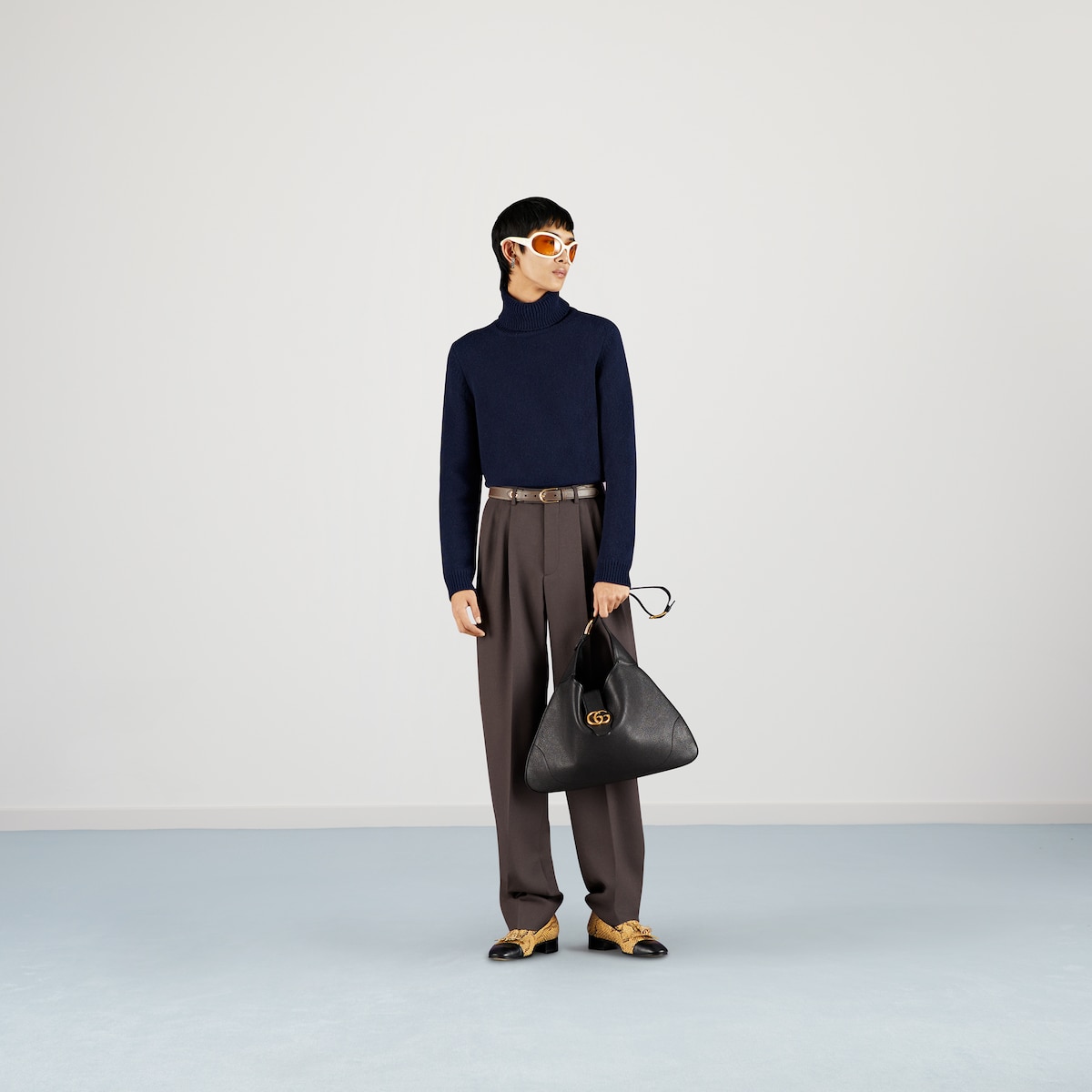 Cashmere knit turtleneck sweater
