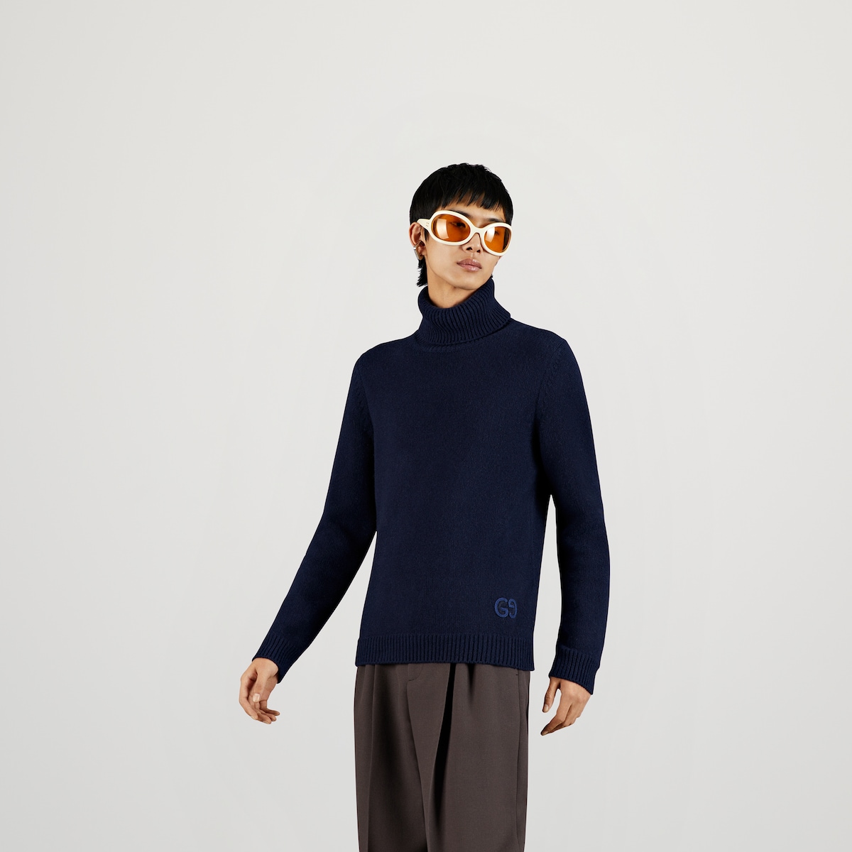 Cashmere knit turtleneck sweater