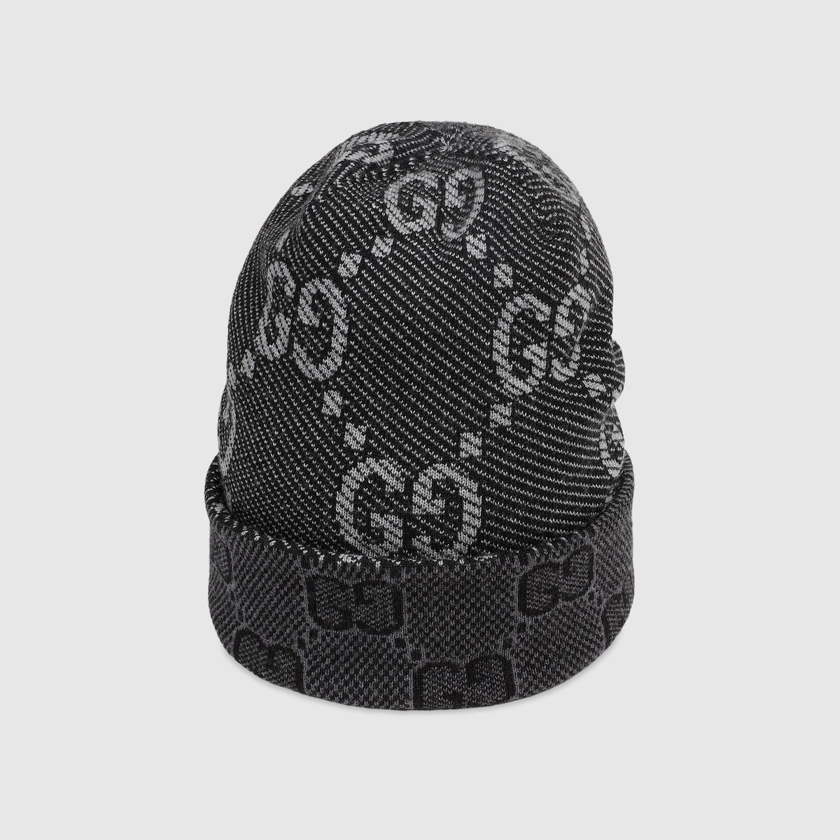 GG wool hat in black and dark grey | GUCCI® US