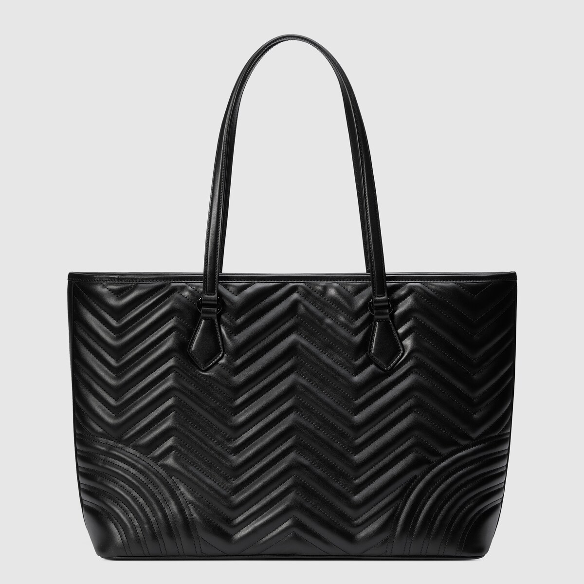 GG MARMONT LARGE 38 TOTE IN BLACK CALFSKIN