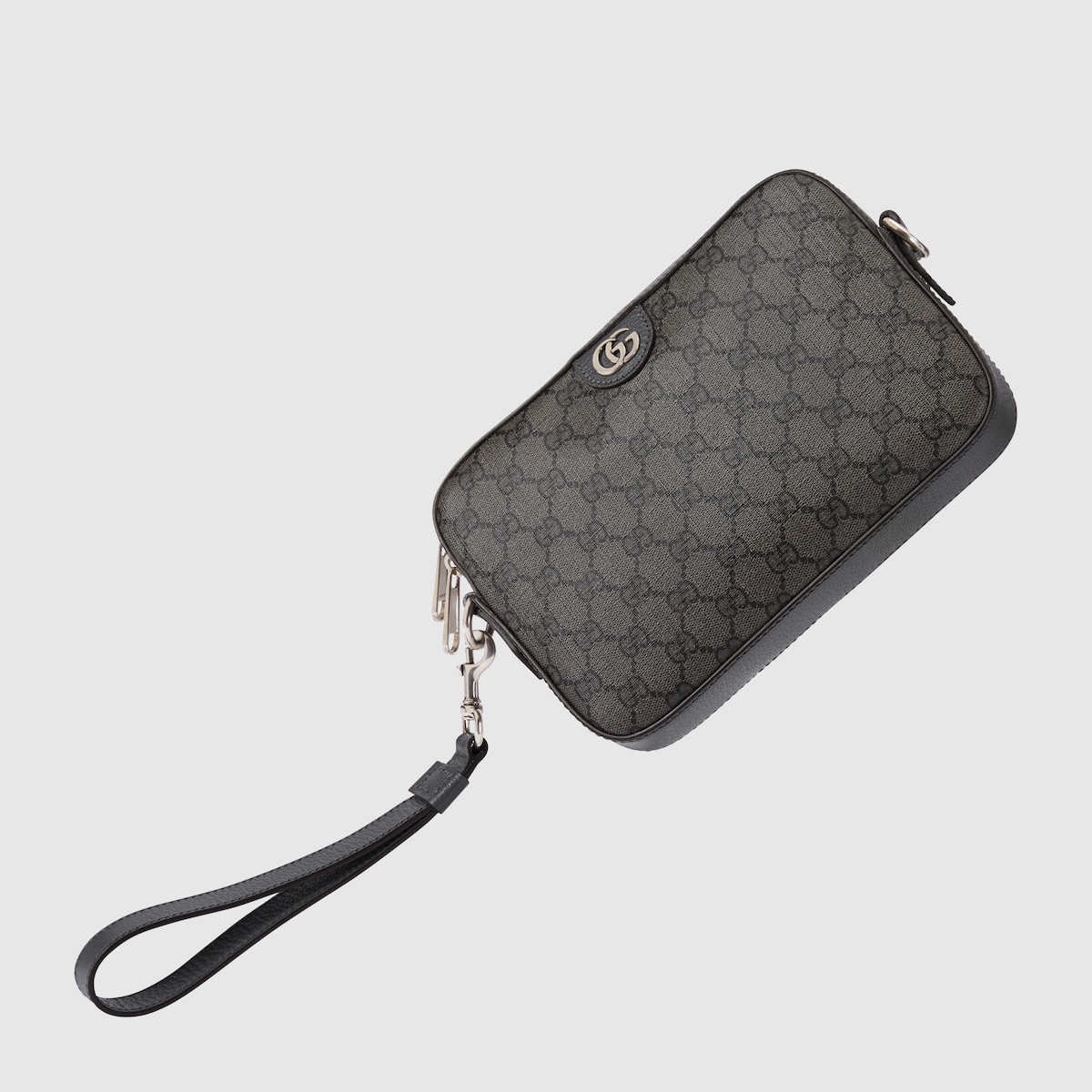 GUCCI グレー GGパターン ポーチ