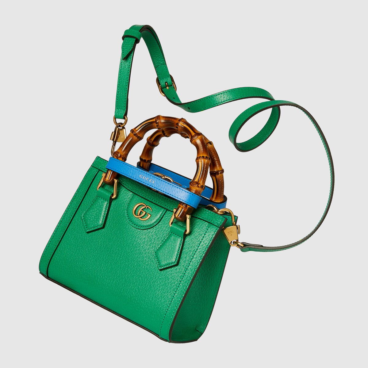 Gucci Diana mini tote bag in green leather | GUCCI® US