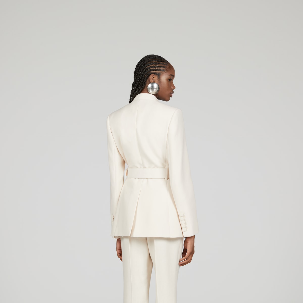 【関税＆送料込み】Gucci Wool CrApe Jacket GUCCI Belted wool-crepe jacket | NET-A-PORTER