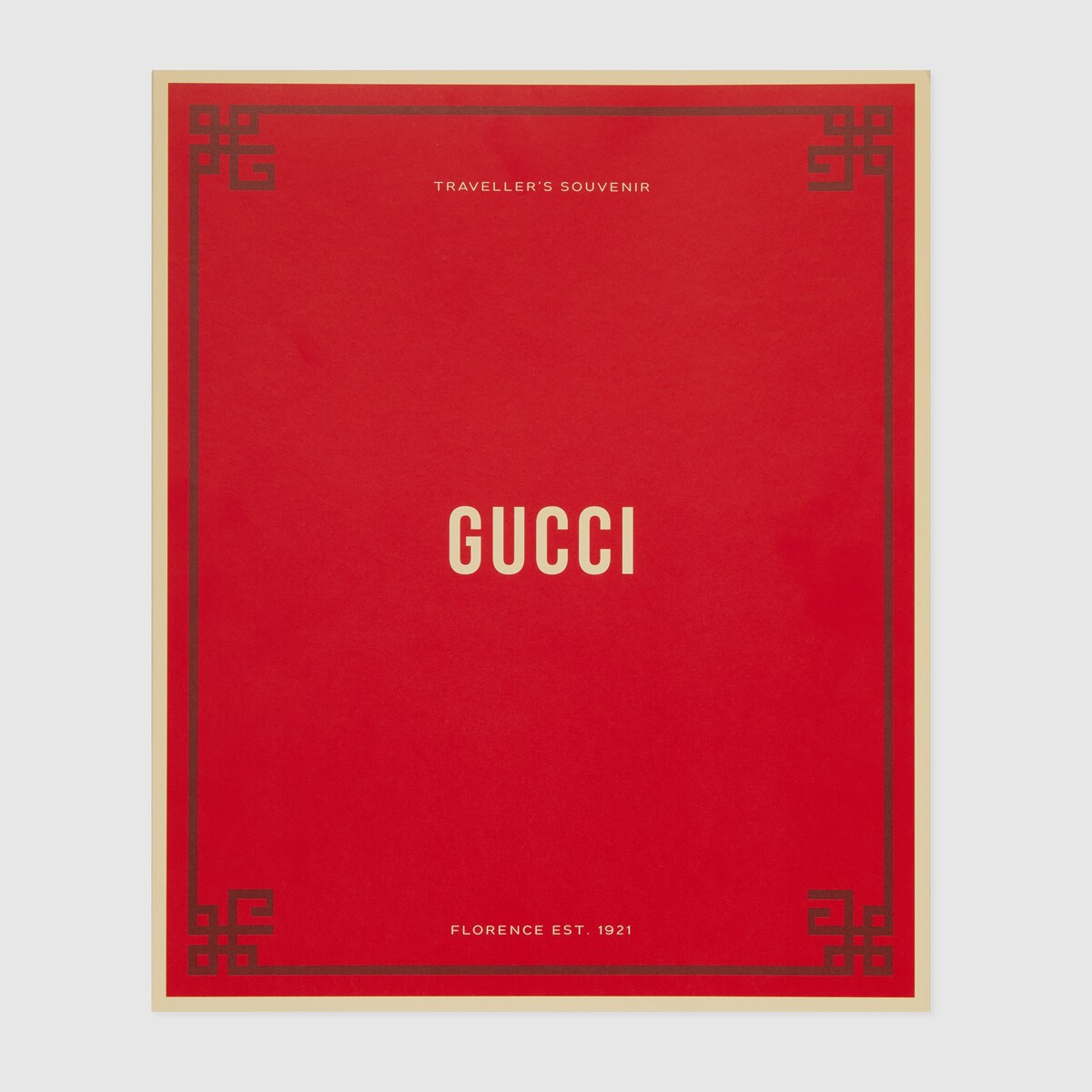 สติ๊กเกอร์ Large Gucci dragon luggage sticker inสีแดงและสีขาวงาช้าง