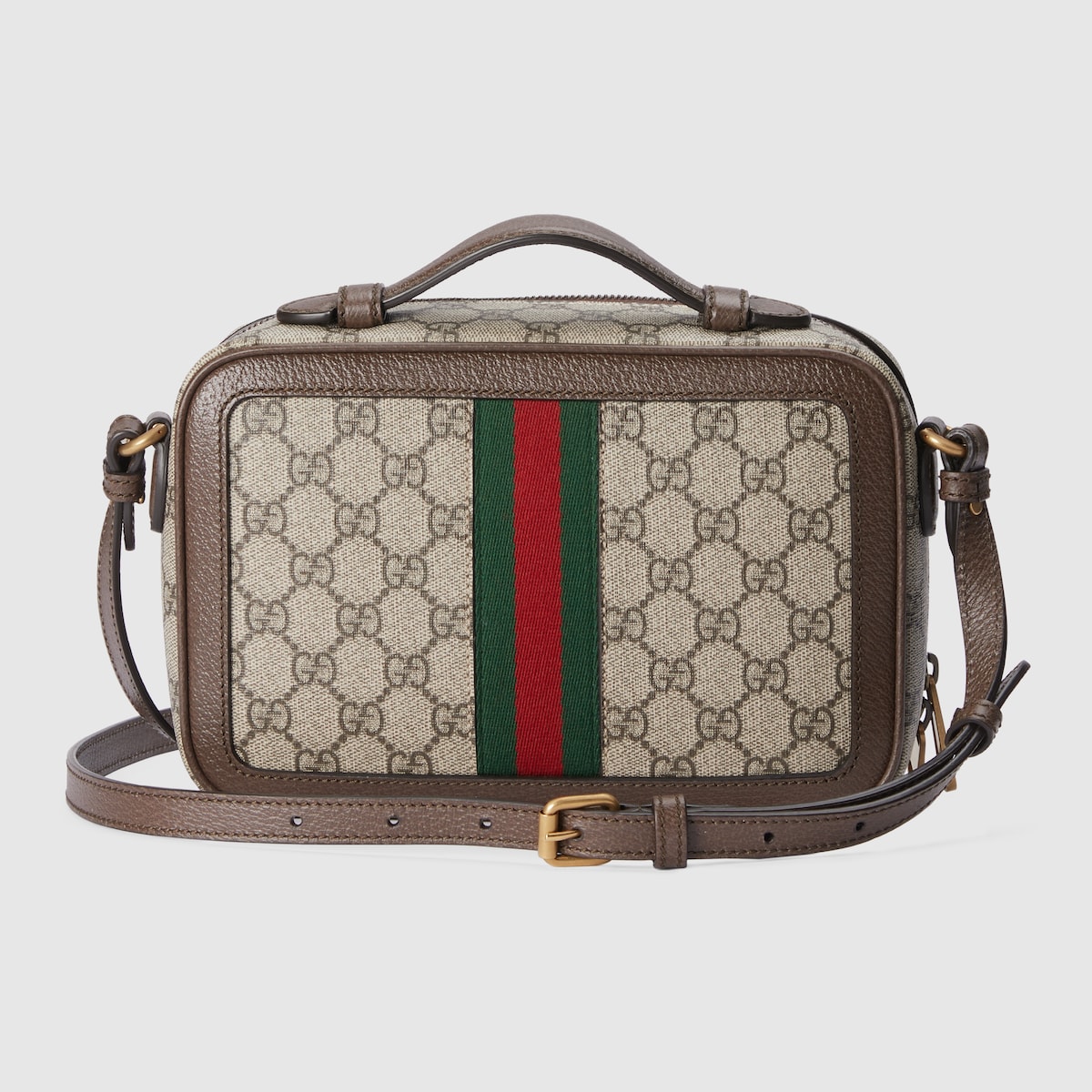 Ophidia small crossbody bag with Web in beige and ebony Supreme GUCCI UK