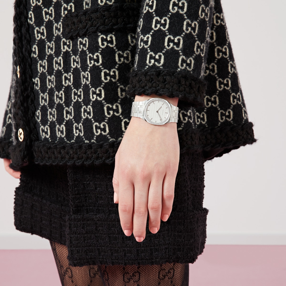 GUCCI 25H watch, 34mm in steel | GUCCI® US