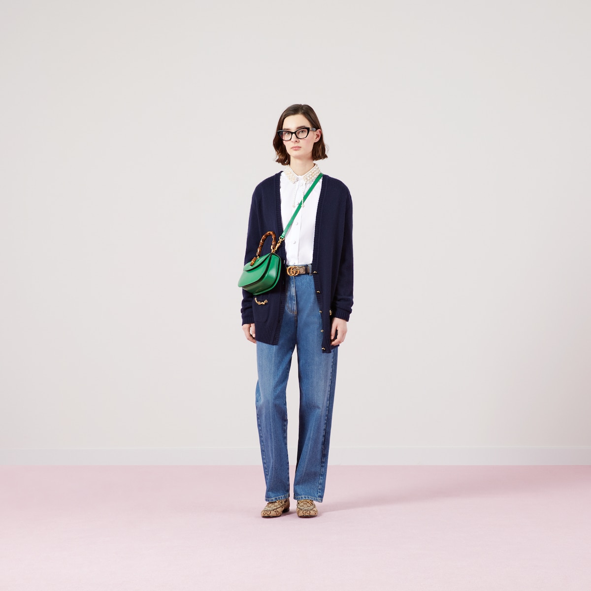 Cashmere cardigan with chain detail