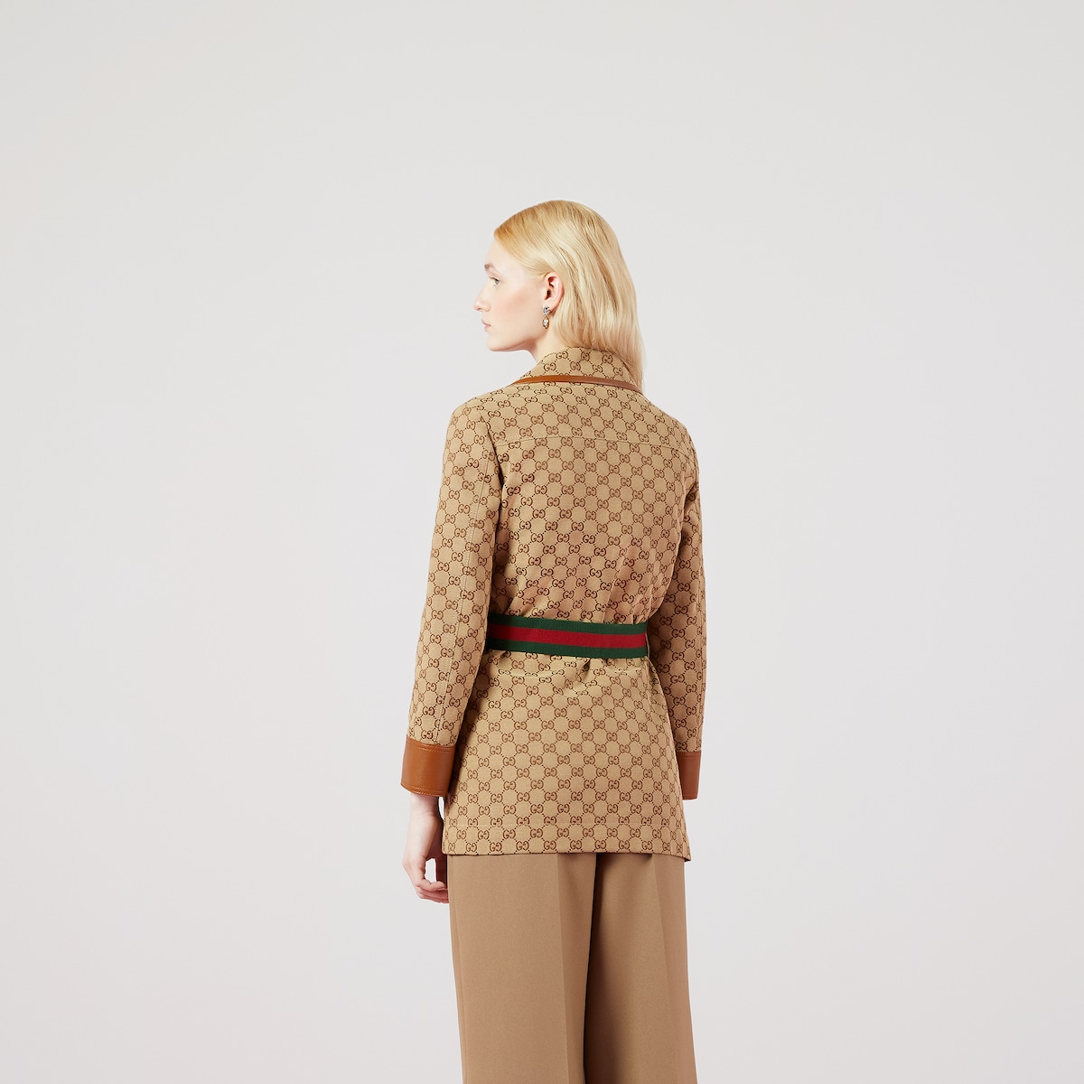 【未使用品】GUCCI　ウェブ スエード ボンバージャケット　キャメル　SM相当 brand-td-store_00026460