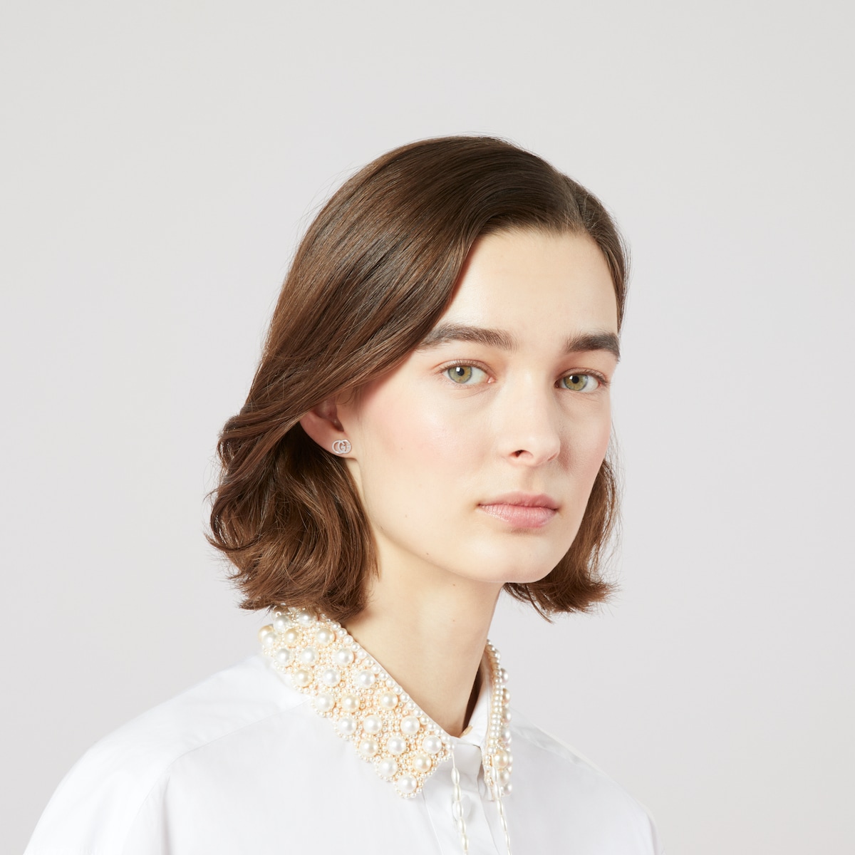グッチ ゴールドジュエリーGG スタッズ 18K ピアス | GUCCI公式