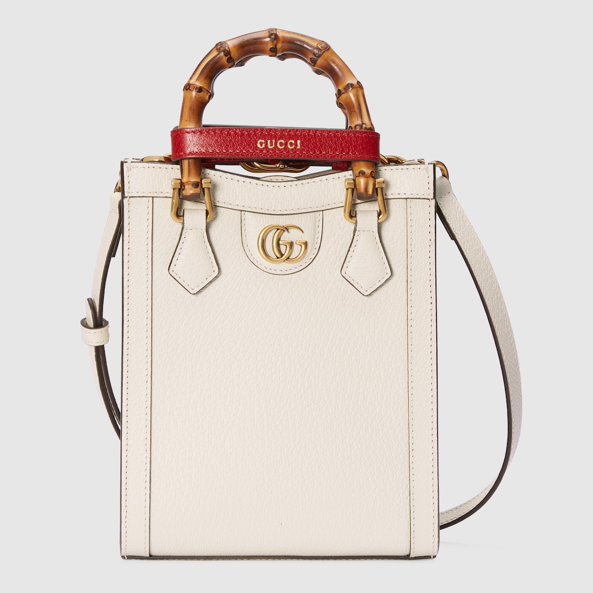 グッチ ダイアナ〕ミニ トートバッグホワイト レザー | GUCCI公式
