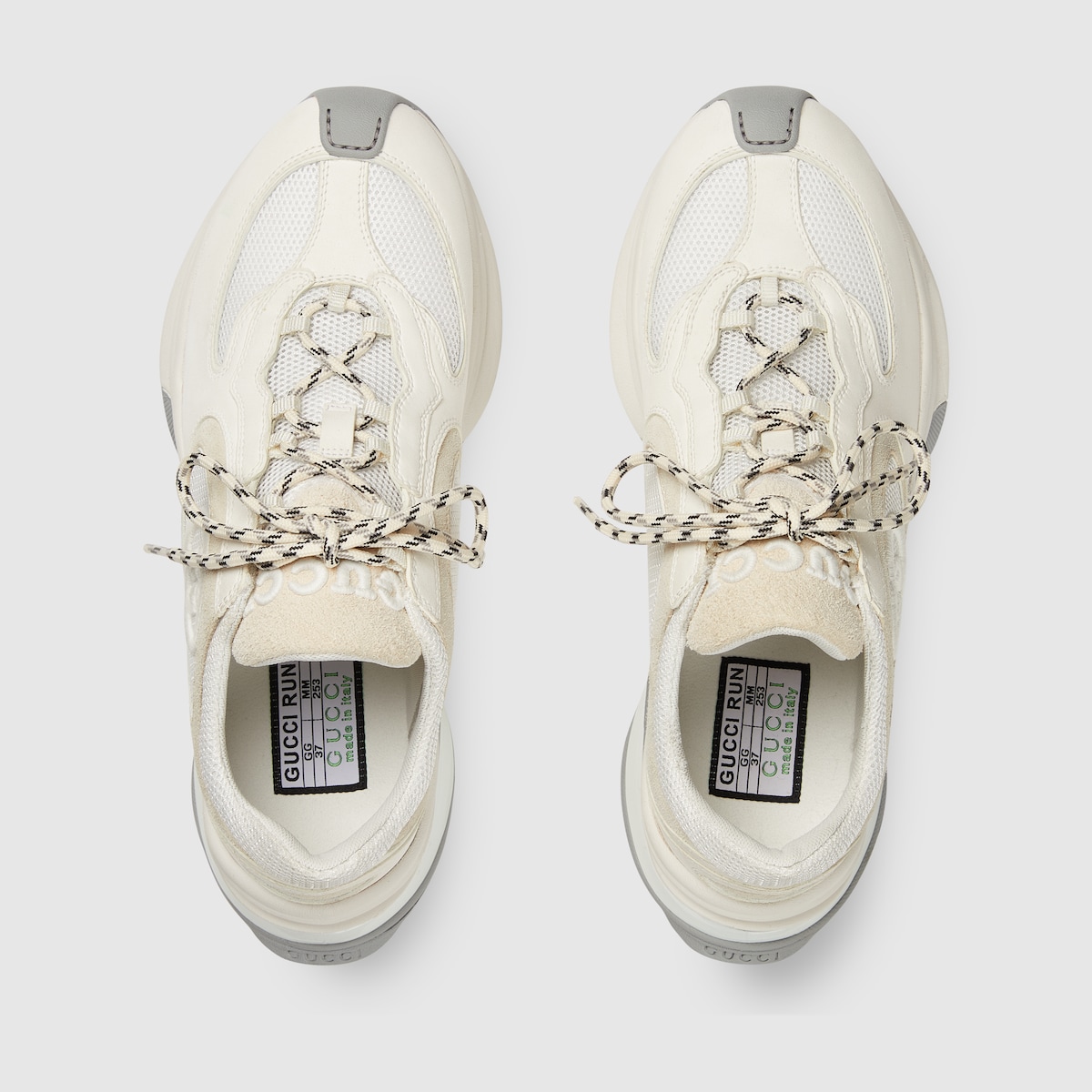 Women's Gucci Run sneaker in white suede GUCCI® US