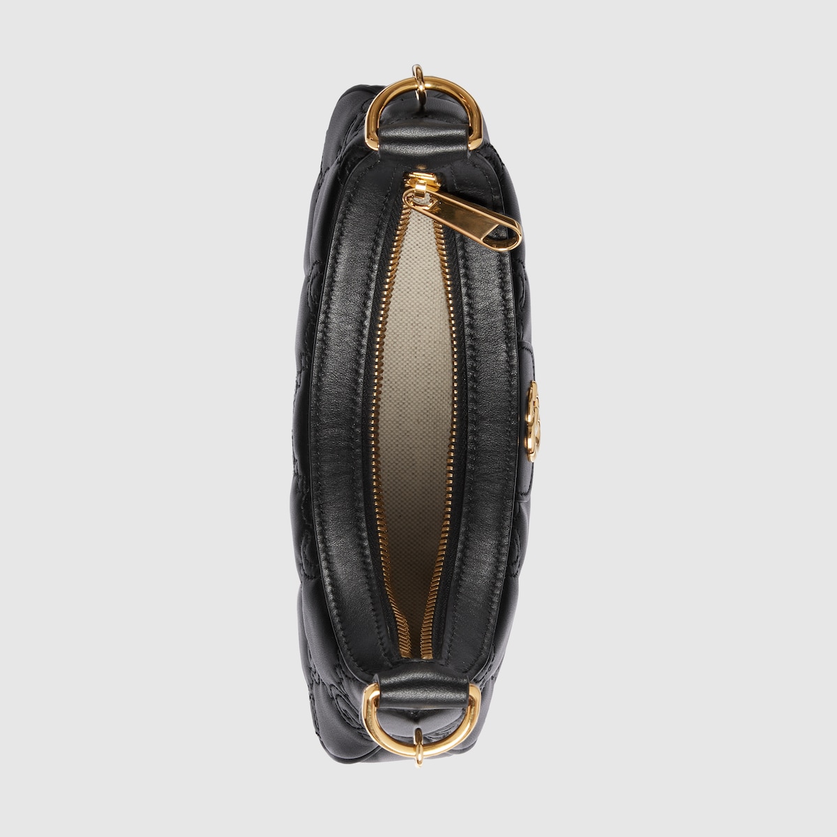 GG Matelassé mini bag in black leather | GUCCI® US