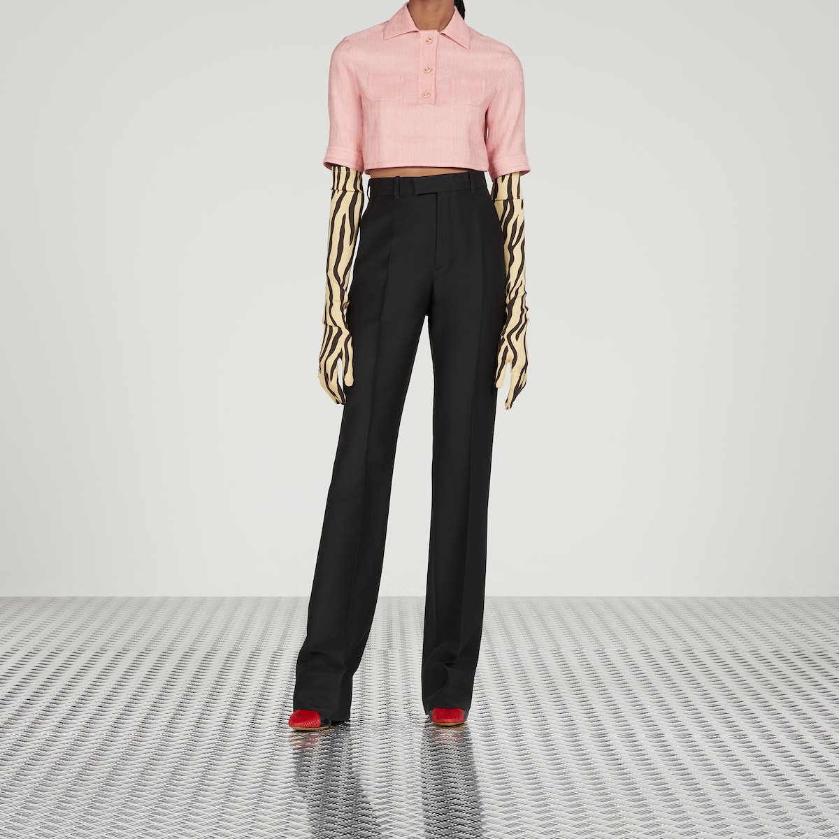 【送料&関税込】Gucci Wool And Silk Straight Pants Wool silk pant in black | GUCCI® US