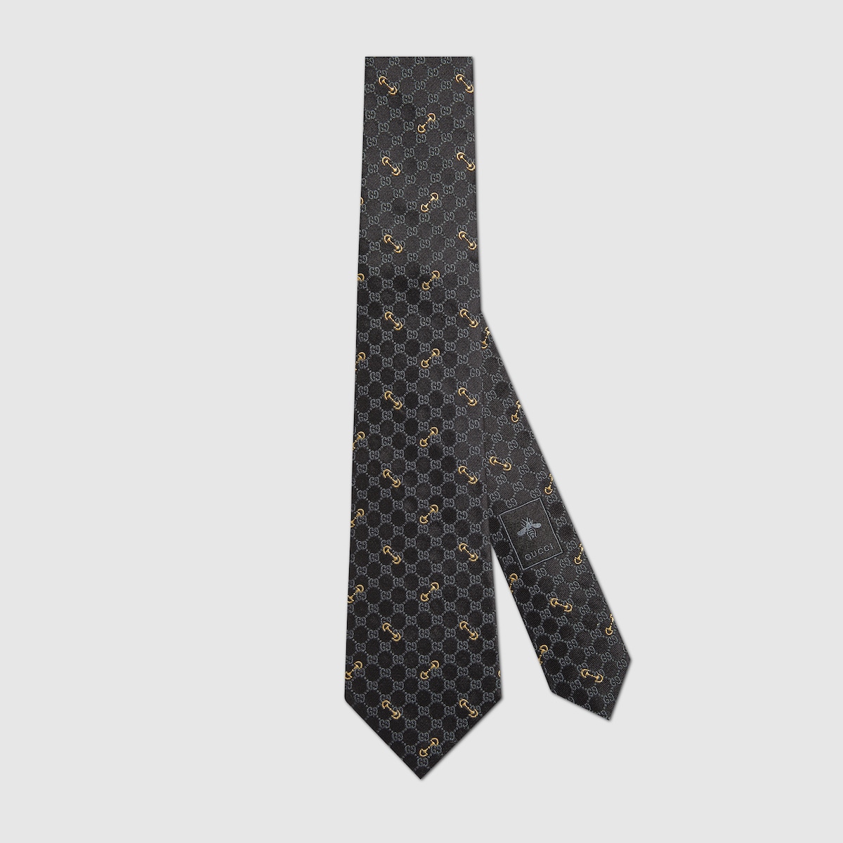アクセサリーその他 GUCCI GG JACQUARD SILK TIE GG silk jacquard tie in black/grey | GUCCI® US