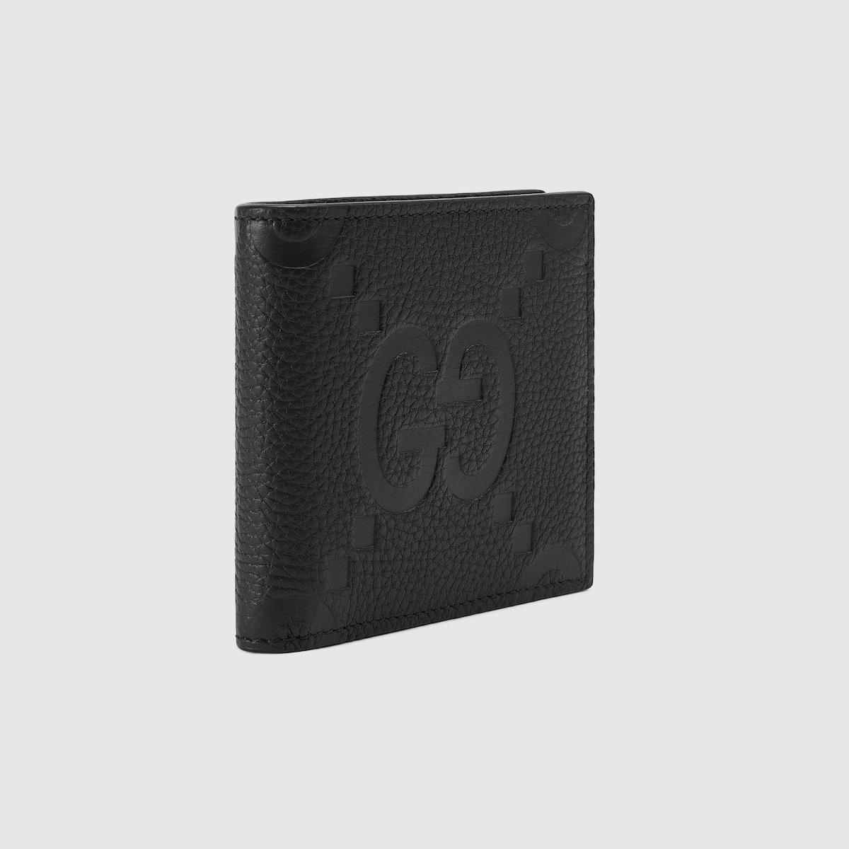 Portamonete in pelle jumbo GG in pelle nera GUCCI CH