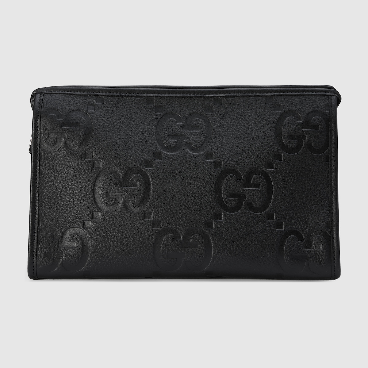 グッチ　ポーチ ジャンボ GG ミディアム ポーチ ブラック レザー | GUCCI公式