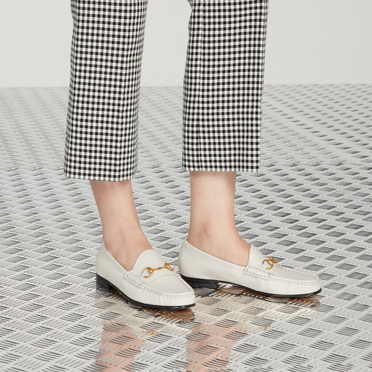 White Gucci 1953 Horsebit Loafers for Women GUCCI US