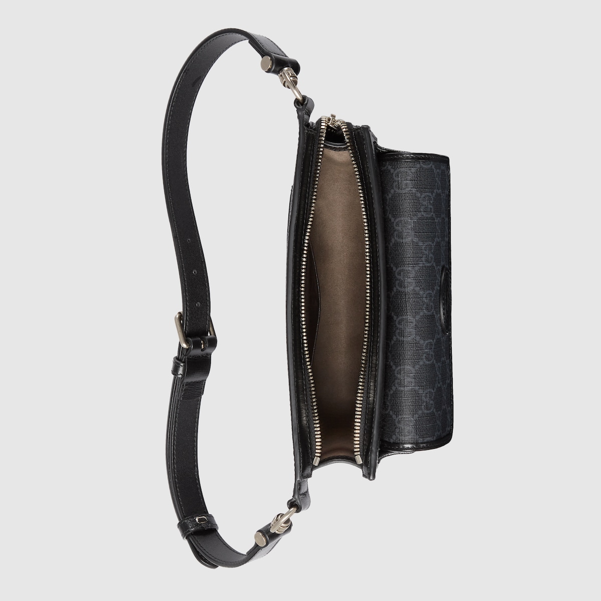 GG belt bag with Interlocking G in Black GG Canvas GUCCI® SI
