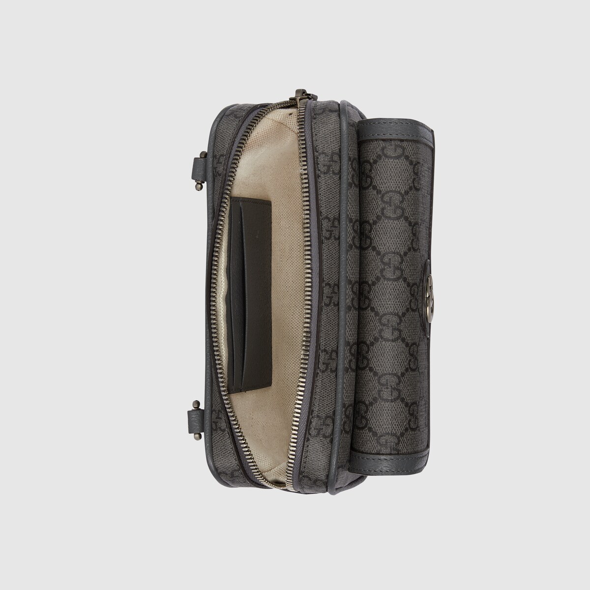 灰色和黑色Supreme帆布Ophidia系列GG迷你手袋 | GUCCI® 香港