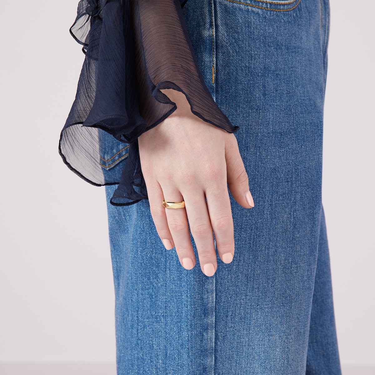 GUCCI リング 18k Gucci Link to Love 18k mirrored ring in 18k yellow gold