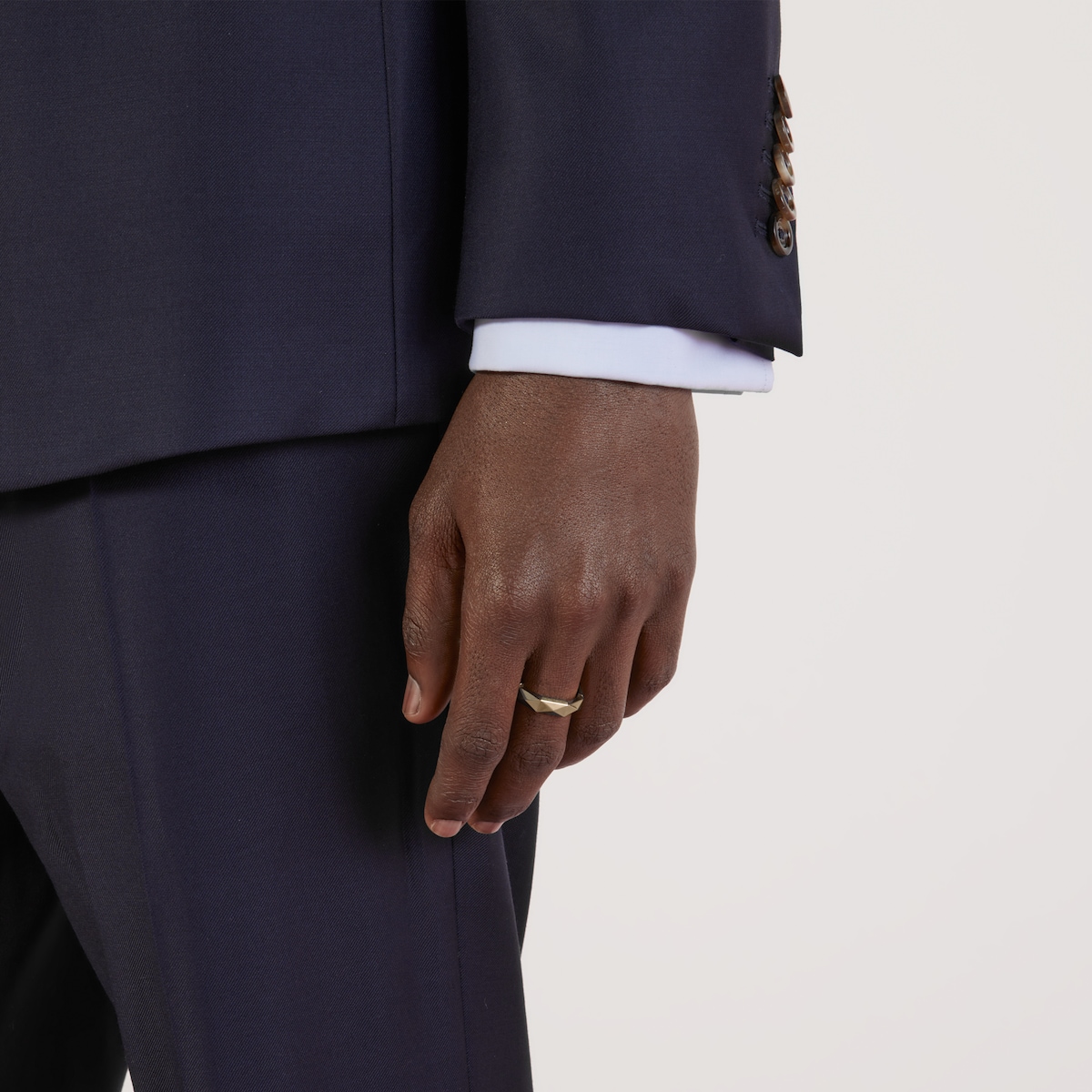 Gucci Link to Love studded ring in 18k yellow gold | GUCCI® US