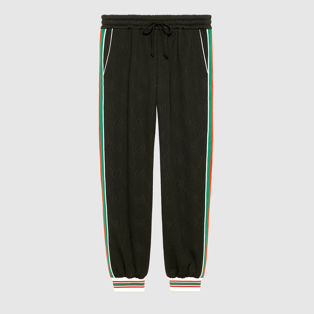 GG jacquard jersey jogging pant in black GUCCI US