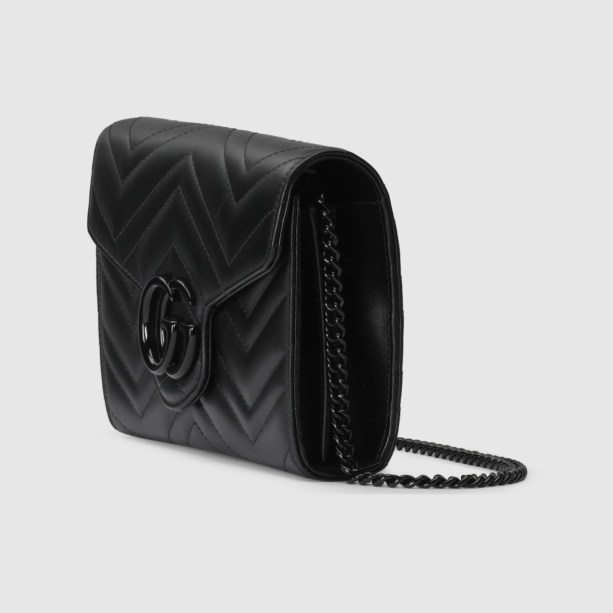 GG Marmont matelassé mini bag in black leather GUCCI® US