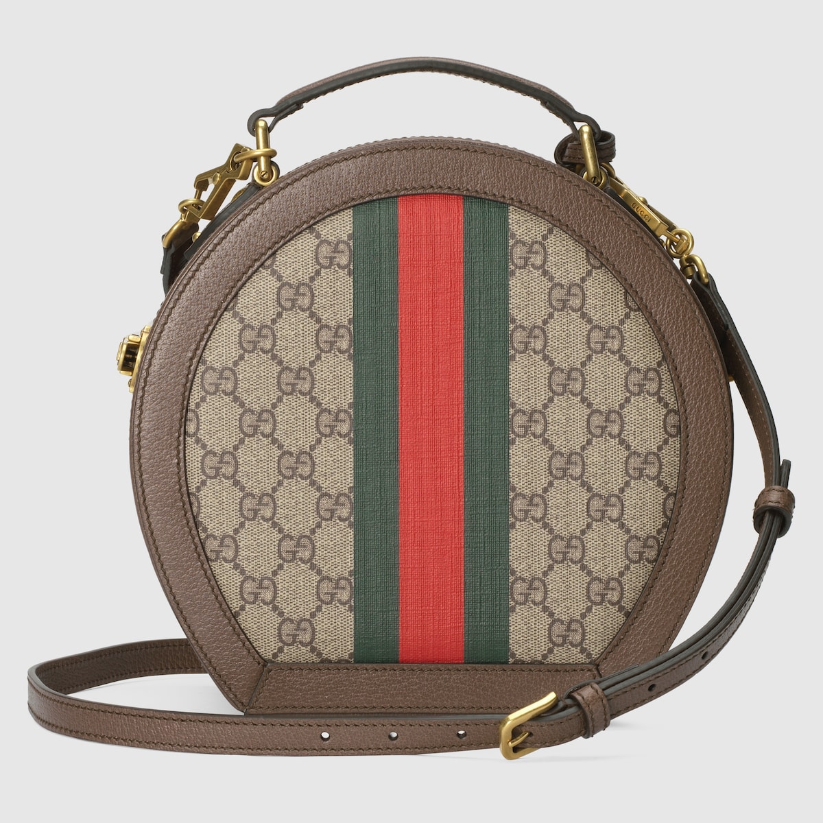 Gucci Savoy mini rigid hat box in beige and ebony Supreme - thumbnail 6