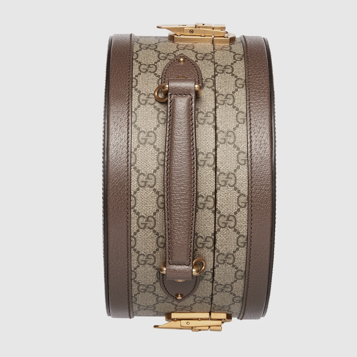 Gucci Savoy mini rigid hat box in beige and ebony Supreme - thumbnail 4